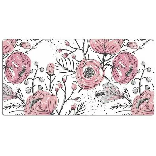 Coloray Podkładka na biurko rysowane kolorowe róże 120x60 cm