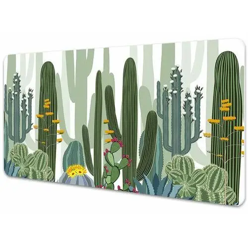 Podkładka na biurko z nadrukiem Duże kaktusy 90x45 cm