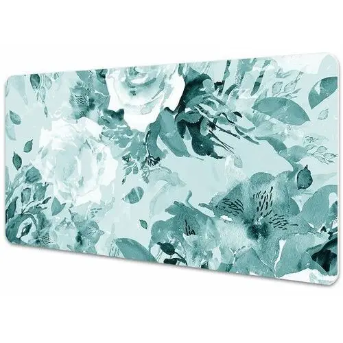 Coloray Podkładka na biurko z nadrukiem róże na niebiesko 90x45 cm