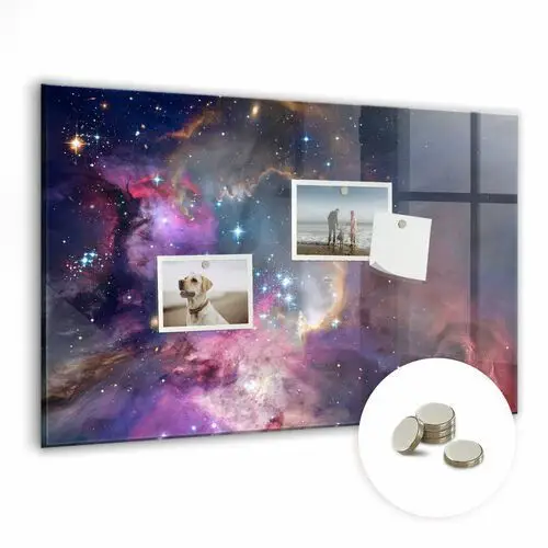 Coloray Tablica dekoracyjna na magnes, 60x40 cm + magnesy, galaktyka świat
