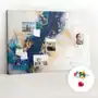 Tablica Korkowa 120x80 cm + Kolorowe Pinezki - Marmur wzór Sklep
