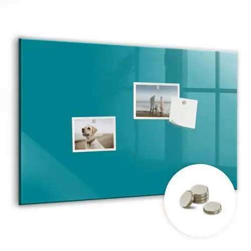 Coloray Tablica magnetyczna do biura, 60x40 cm + magnesy, kolor morski