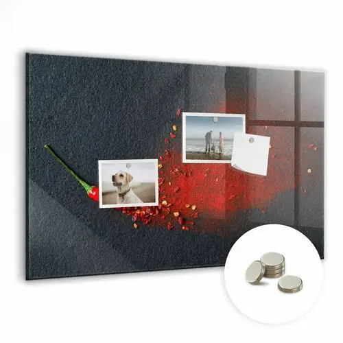 Coloray Tablica na magnes, 60x40 cm + magnesy, czerwona przyprawa