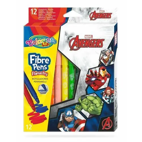 Colorino Flamastry kids, avengers, 12 kolorów