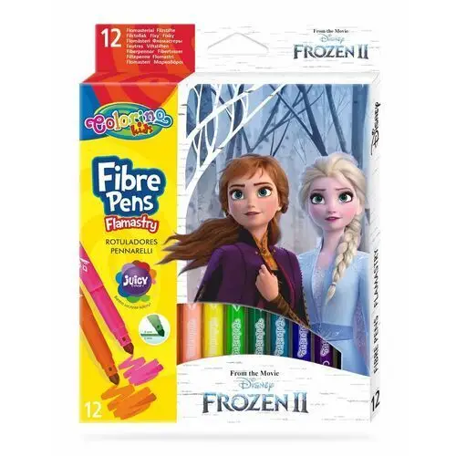 Flamastry Colorino Kids, Frozen, 12 kolorów