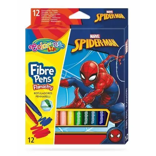 Flamastry kids, spiderman, 12 kolorów Colorino