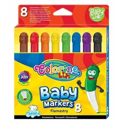 Colorino Kids, Flamastry Baby markers, 8 kolorów