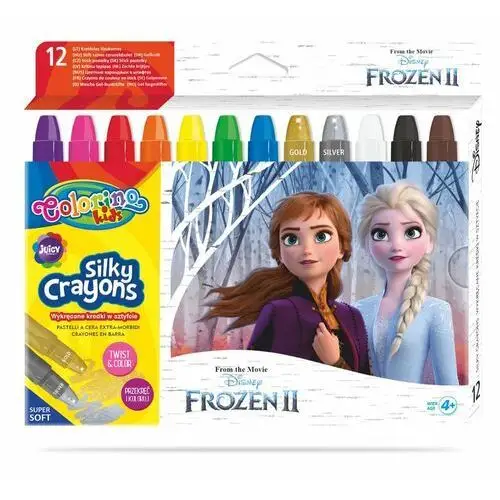 Kredki żelowe, wykręcane, Colorino Kids, Frozen, 12 kolorów