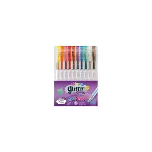 Patio Długopisy żelowe Brokat 10 kolorów, SZ-74040