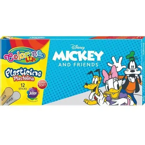 Plastelina Colorino Kids, Mickey, 12 kolorów