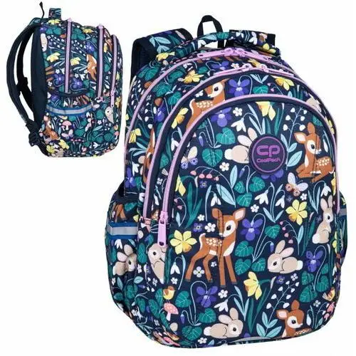 Coolpack Joy S Plecak Szkolny Młodzieżowy Trzykomorowy Oh My Deer 21L, kolor zielony