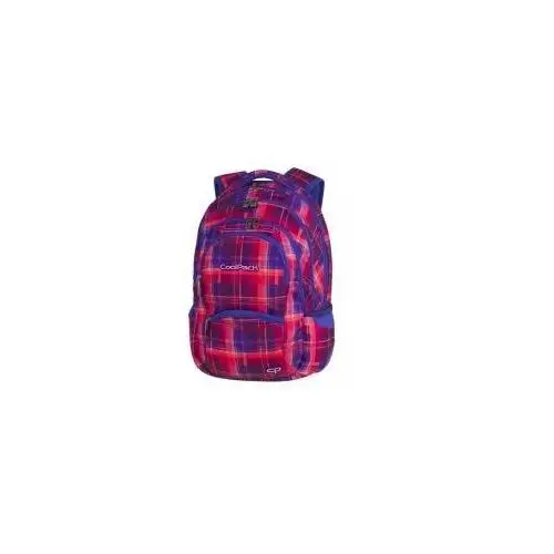 Plecak młodzieżowy CoolPack w kratkę, kolor różowy