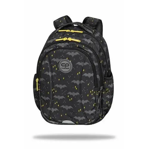 Plecak szkolny dla chłopca czarny trzykomorowy Coolpack