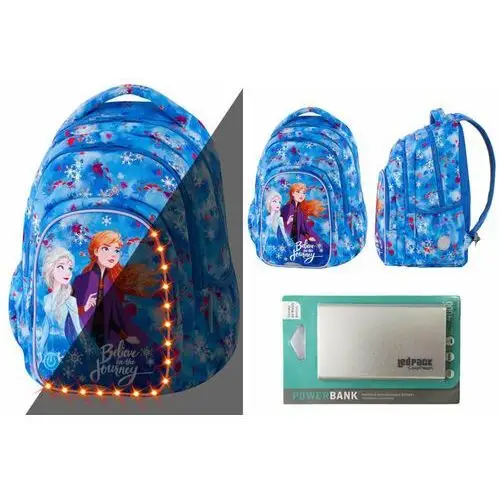 Plecak szkolny dla chłopca i dziewczynki błękitny CoolPack dwukomorowy