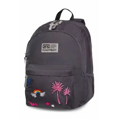 Plecak szkolny dla chłopca i dziewczynki szary trzykomorowy Coolpack
