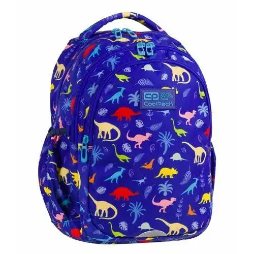 Coolpack Plecak szkolny dla chłopca niebieski dinozaury trzykomorowy