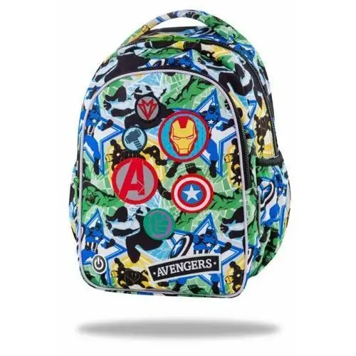 Plecak szkolny dla chłopca różnokolorowy CoolPack Avengers dwukomorowy