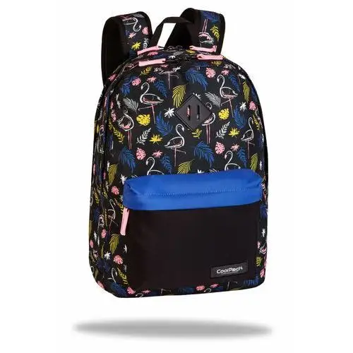 Plecak szkolny dla dziewczynki czarny wielokomorowy Coolpack