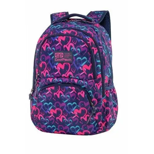 Plecak szkolny dla dziewczynki fioletowo-różowy Coolpack dwukomorowy