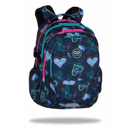 Plecak szkolny dla dziewczynki granatowy CoolPack wielokomorowy
