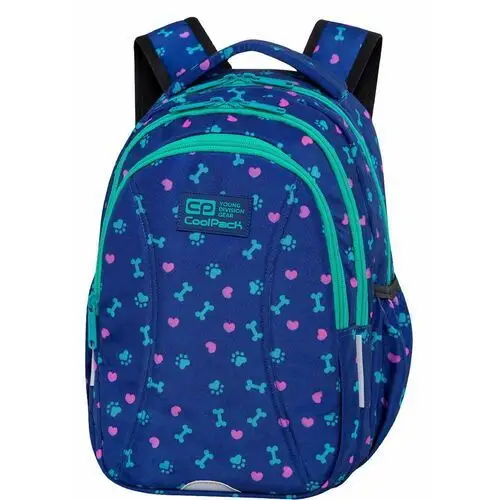 Plecak szkolny dla dziewczynki niebieski Coolpack pies