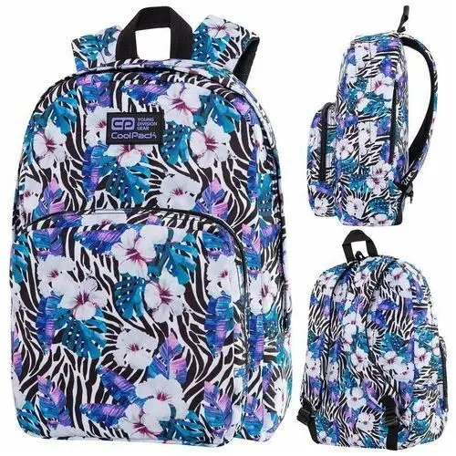 Plecak szkolny dla dziewczynki różnokolorowy CoolPack jednokomorowy