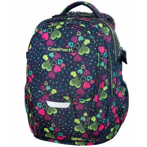 Plecak szkolny dla dziewczynki różnokolorowy CoolPack serce wielokomorowy