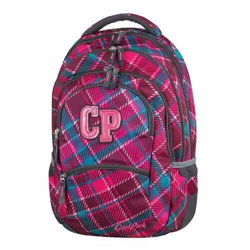 Plecak szkolny dla dziewczynki różowy collage czterokomorowy Coolpack
