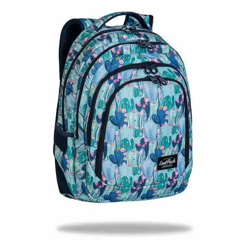 Plecak szkolny dla dziewczynki zielony wielokomorowy Coolpack