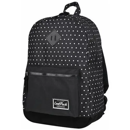 Coolpack Plecak szkolny młodzieżowy dla chłopca i dziewczynki czarny grasp kropki jednokomorowy
