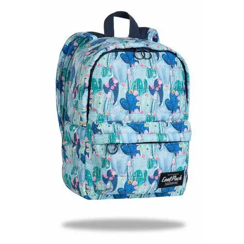 Coolpack Plecak szkolny młodzieżowy dla dziewczynki błękitny abby arizona kaktusy jednokomorowy