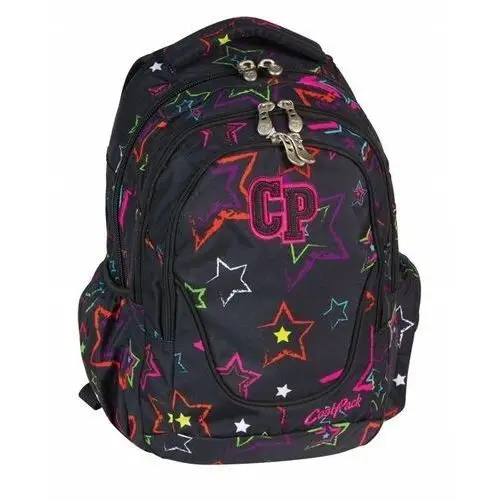 Coolpack Plecak szkolny młodzieżowy simple 291 cp czarny w gwiazdki