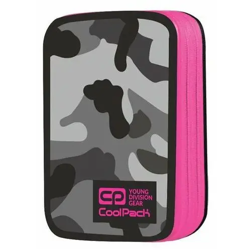 Coolpack Podwójny piórnik szkolny jumper 2 z wyposażeniem, como pink neon a363