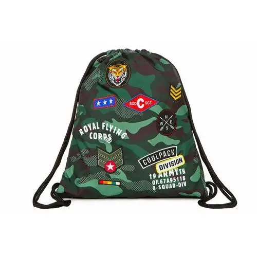 Worek-plecak, camo, zielony Coolpack