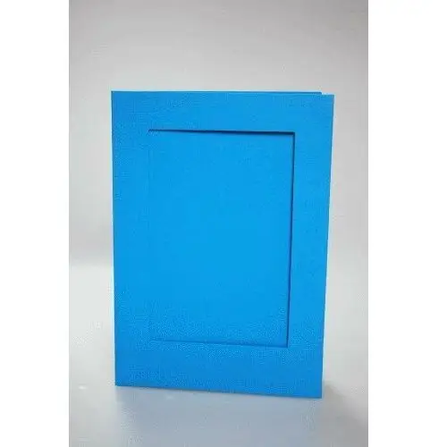 Coricamo Haft krzyżykowy - duża kartka z prostokątnym psp błękitna