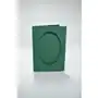 Haft krzyżykowy - Kartki z owalnym psp ciemno zielone Sklep