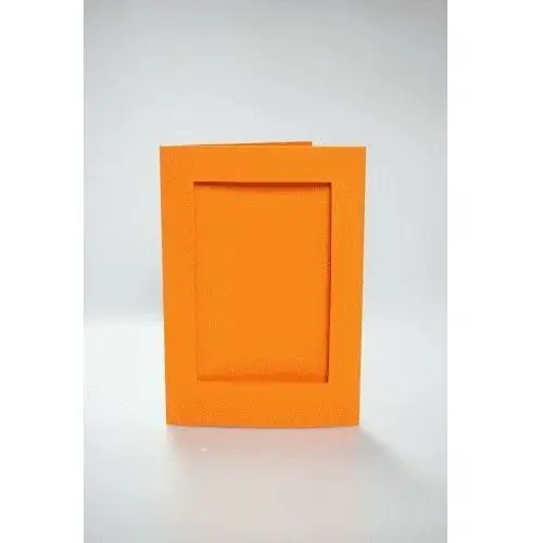 Coricamo Haft krzyżykowy - kartki z prostokątnym psp pomarańczowe