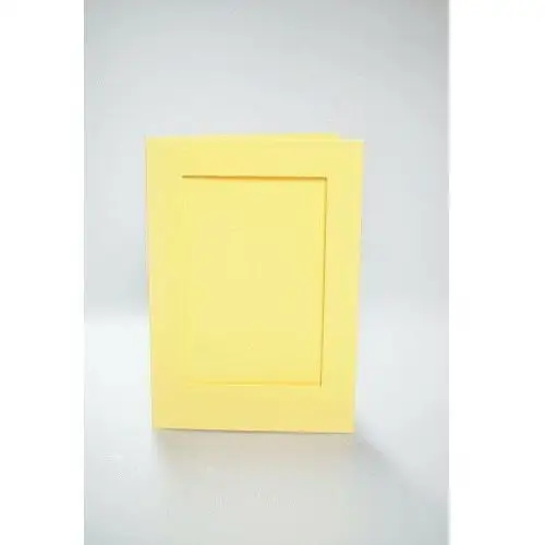 Coricamo Haft krzyżykowy - kartki z prostokątnym psp żółte