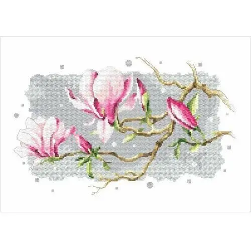 Coricamo Haft krzyżykowy - zestaw do haftu - magnolia królową wiosny