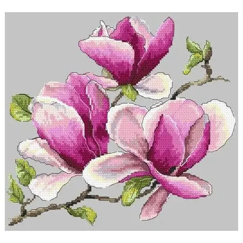 Haft krzyżykowy - Zestaw do haftu - Pachnąca magnolia