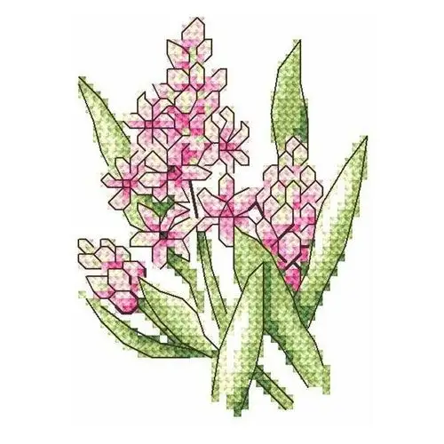 Coricamo Haft krzyżykowy - zestaw do haftu - różowe hiacynty
