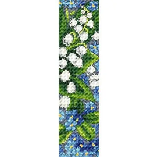 Haft krzyżykowy - zestaw do haftu - zakładka - wiosenne kwiaty Coricamo