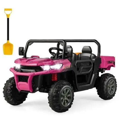 2-miejscowy samochód elektryczny dla dzieci różowy