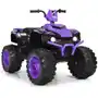 Elektryczny quad ATV dla dzieci z akumulatorem i światłami LED fioletowy Sklep