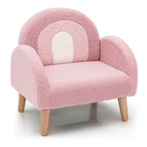 Fotel dla dzieci różowo-biały