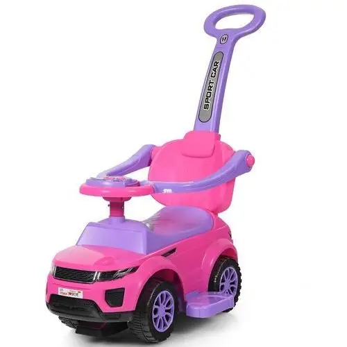 Costway Jeździk dla dzieci 3w1 różowy samochód
