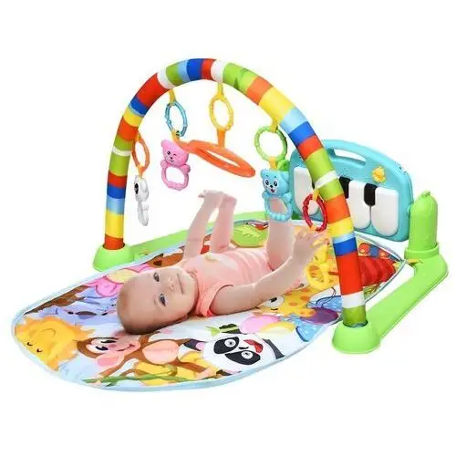 Mata dla niemowląt z dźwiękami i zabawkami Costway