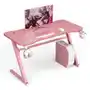 Różowe biurko gamingowe 120,5 x 59,5 x 70 cm Costway Sklep