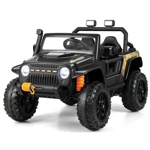 Samochód elektryczny jeep dla dzieci czarny Costway