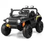 Samochód elektryczny jeep dla dzieci czarny Costway Sklep